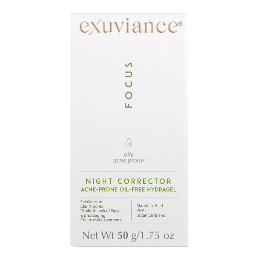 Moisturizers * | Night Corrector Hydrating Gel Face Moisturizer Exuviance Official