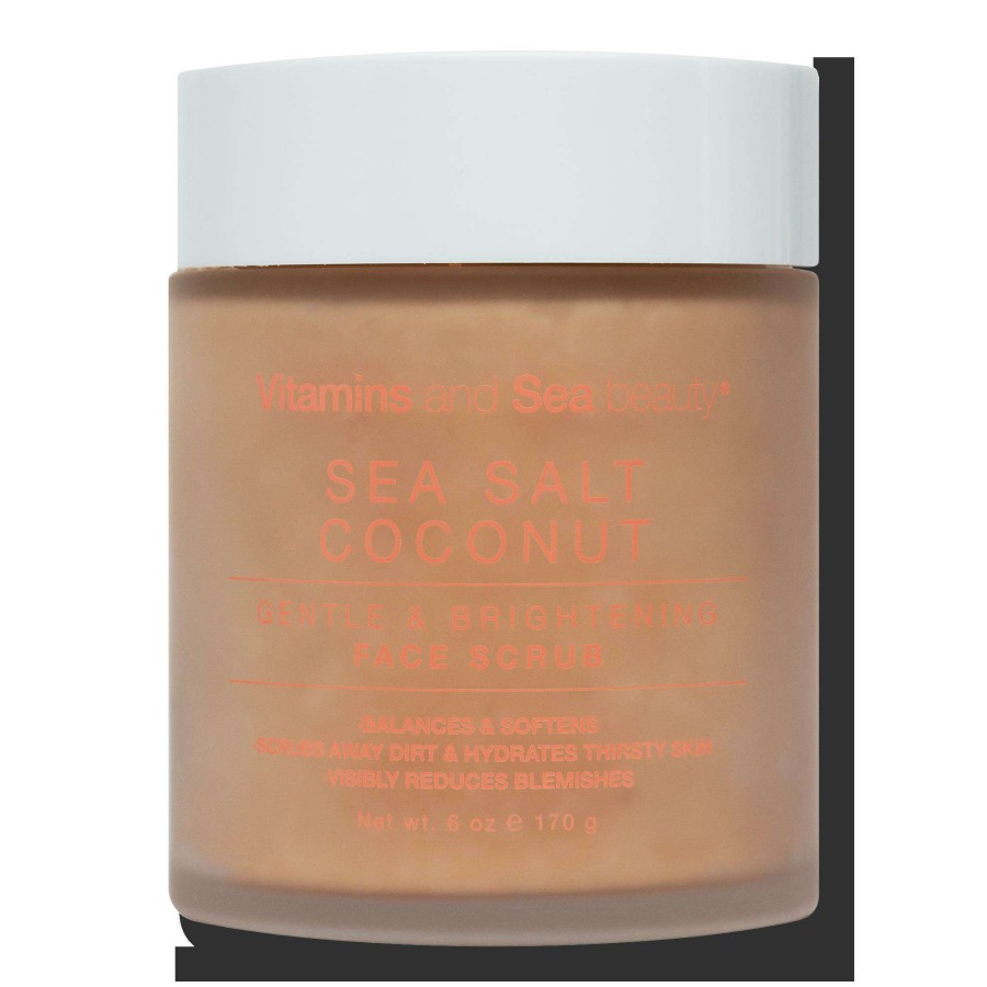 Skin Care * | Sea Salt & Coconut Gentle & Brightening Face Scrub Vitaminsea.Beauty Lower Prices