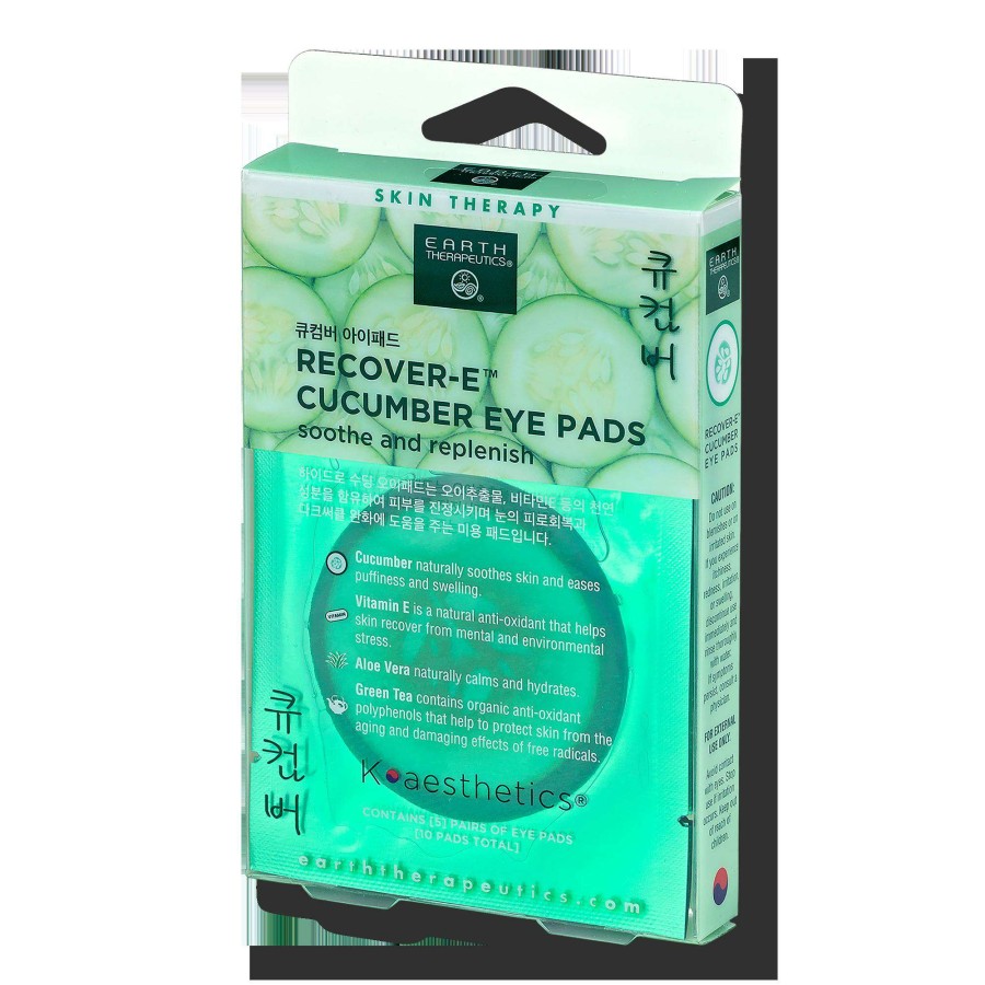 Eye Treatments * | Recover-E Cucumber Eye Pads Earth Therapeutics Crazy Deals