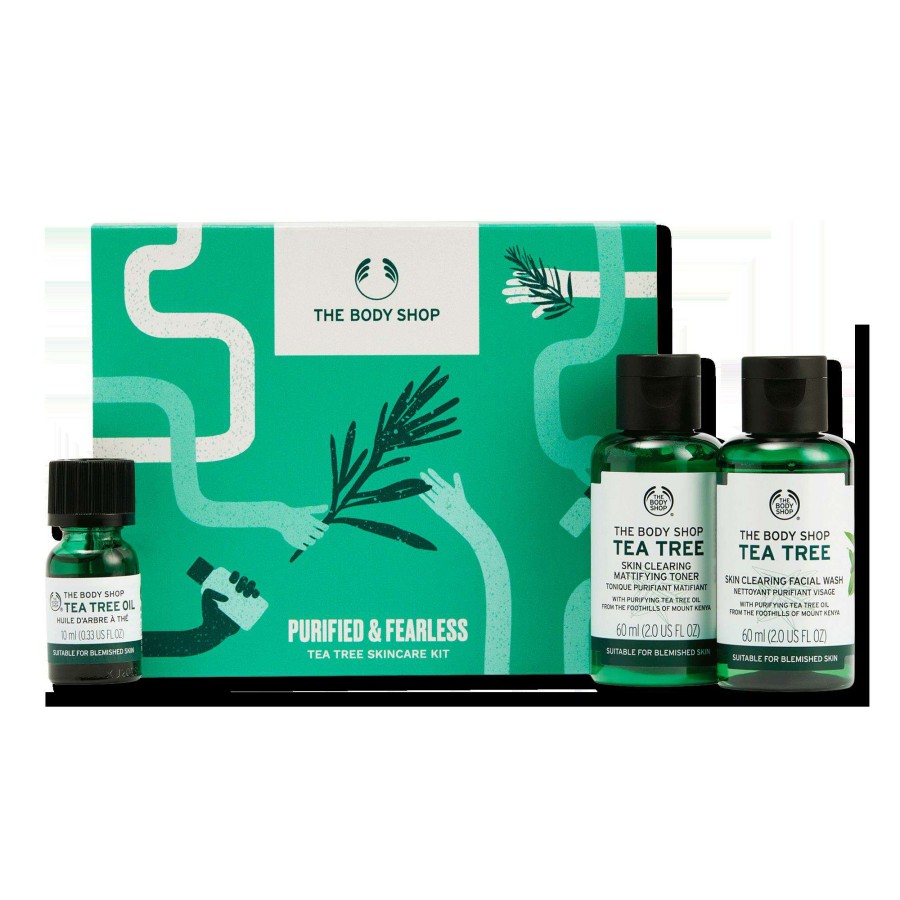 Skin Care * | Purified & Fearless Tea Tree Skincare Kit The Body Shop Sale Online