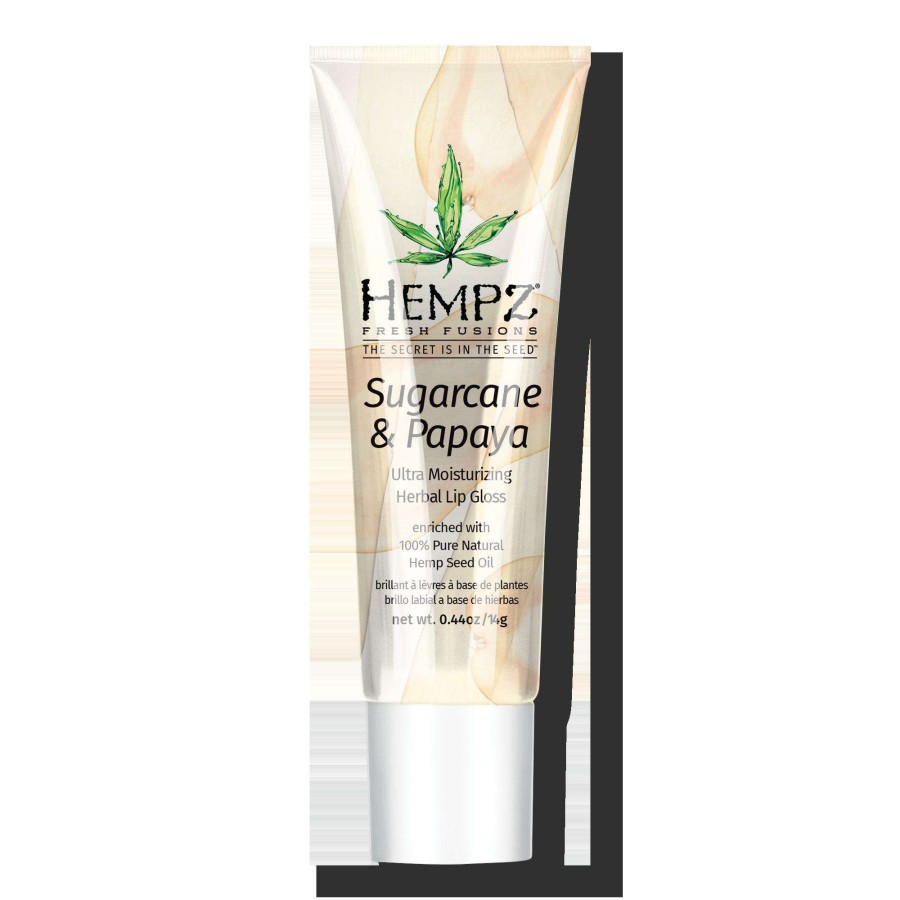 Moisturizers * | Sugarcane & Papaya Exfoliating Herbal Lip Gloss Hempz Online Store