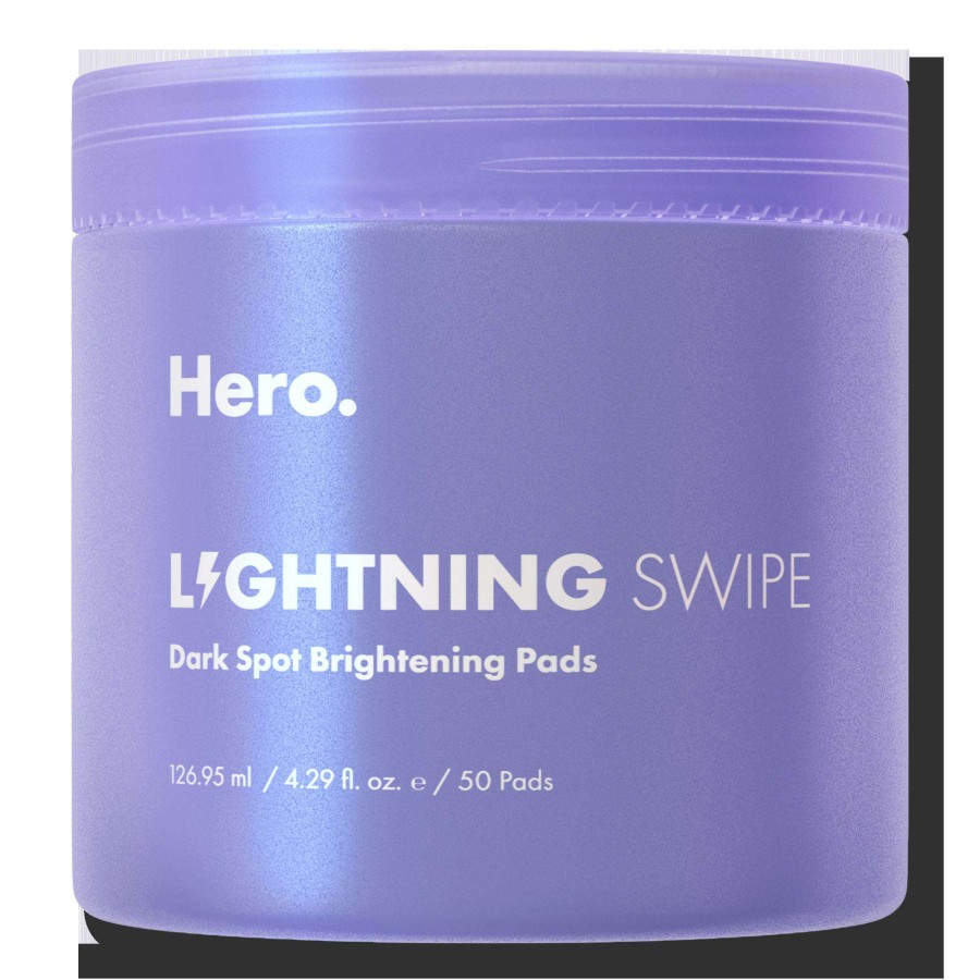 Cleansers * | Lightning Swipe Brightening Serum Pads Hero Cosmetics Special Offers