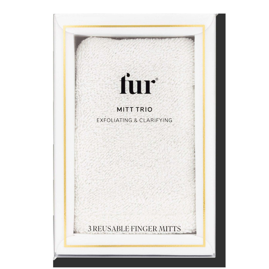 Skincare Tools * | Exfoliating & Clarifying Mitt Trio Fur Clearance Sale