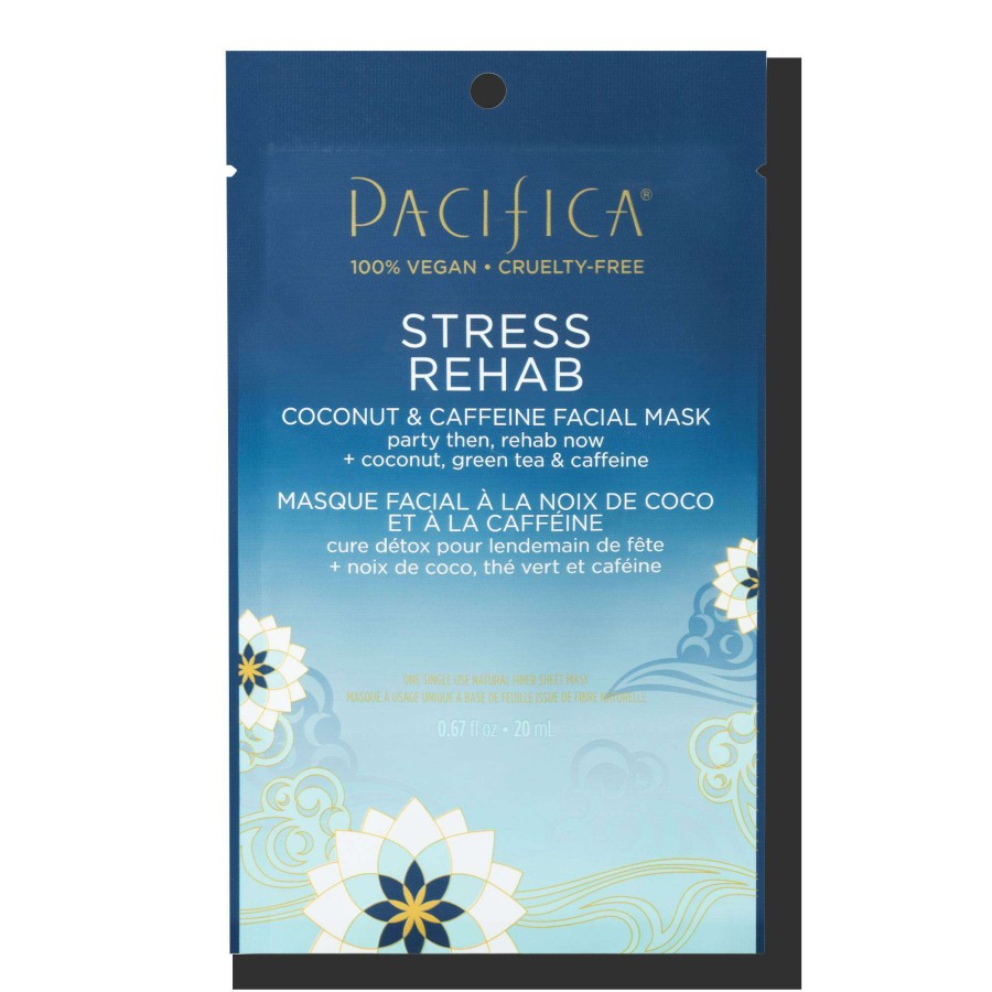 Treatment & Serums * | Stress Rehab Coconut & Caffeine Facial Mask Pacifica Discount Sale