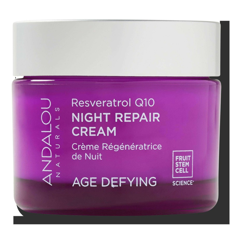 Moisturizers * | Q10 Night Repair Cream Andalou Naturals Bestsellers