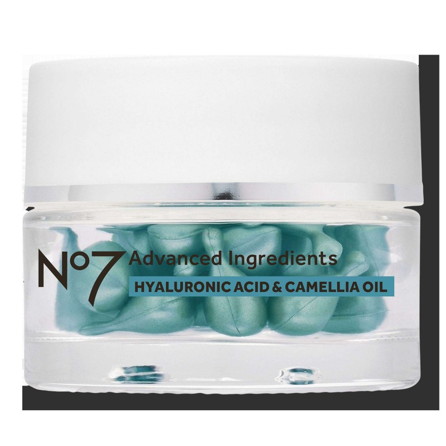 Moisturizers * | Advanced Ingredients Hyaluronic Acid & Camellia Oil Facial Capsules No7 Discount Sale