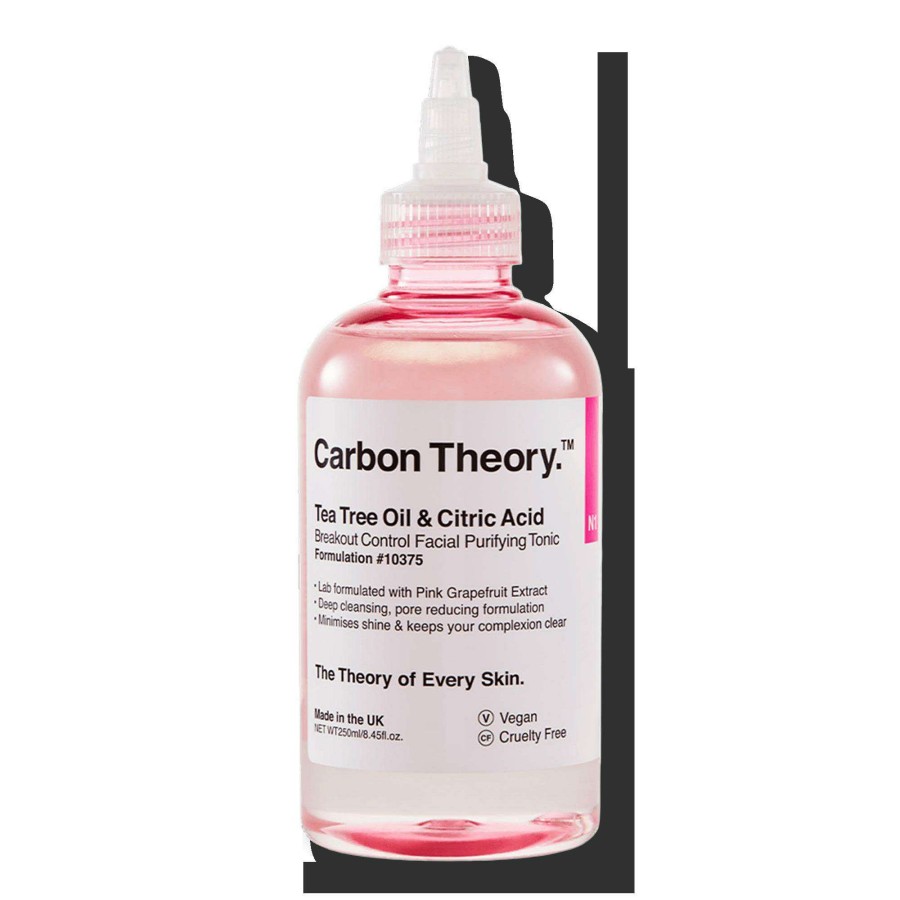 Treatment & Serums * | Tea Tree Oil & Citric Acid Breakout Control Facial Purifying Tonic Carbon Theory. Sale Online