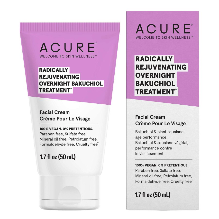 Moisturizers * | Radically Rejuvenating Bakuchiol Overnight Treatment Acure Lower Prices