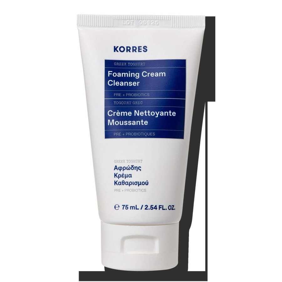 Skin Care * | Travel Size Greek Yoghurt Foaming Cream Cleanser Korres Special Offers