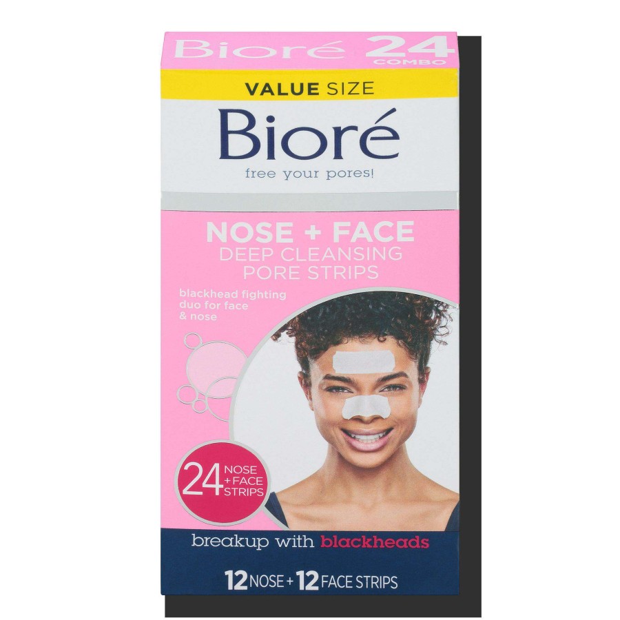 Treatment & Serums * | Deep Cleansing Pore Strips Biore Discount