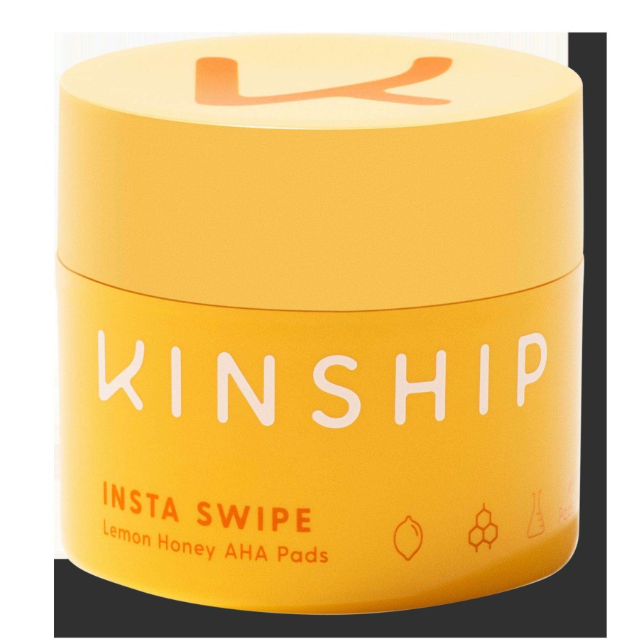 Cleansers * | Insta Swipe Lemon Honey Aha Exfoliating Pads Kinship Special Offers